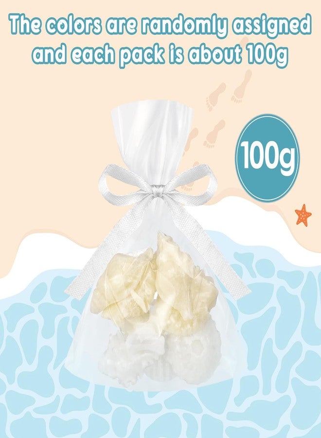 Lineshading 200g Sea Glass Soap Decor White Seashell Decorative Soaps for Bathroom Home Decor Beach Wedding Nautical Wedding Party Favors Beach Bridal Shower Favors - Image 2